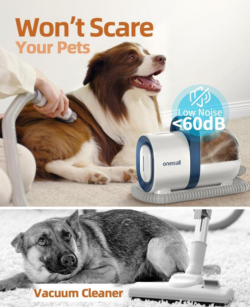 Oneisall Dog Hair Vacuum & Grooming Kit