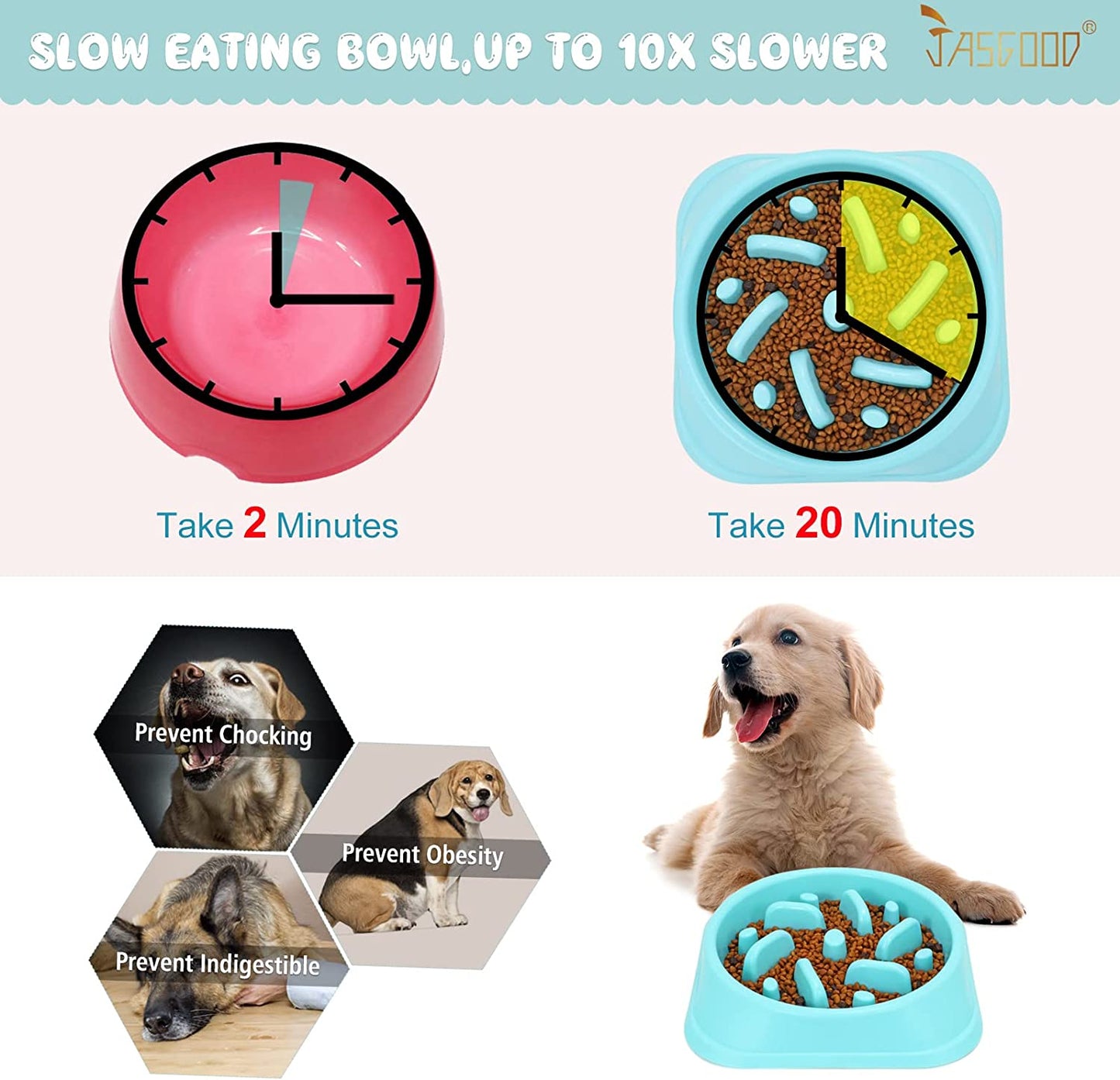 Eco-Friendly Slow Feed Dog Bowl 