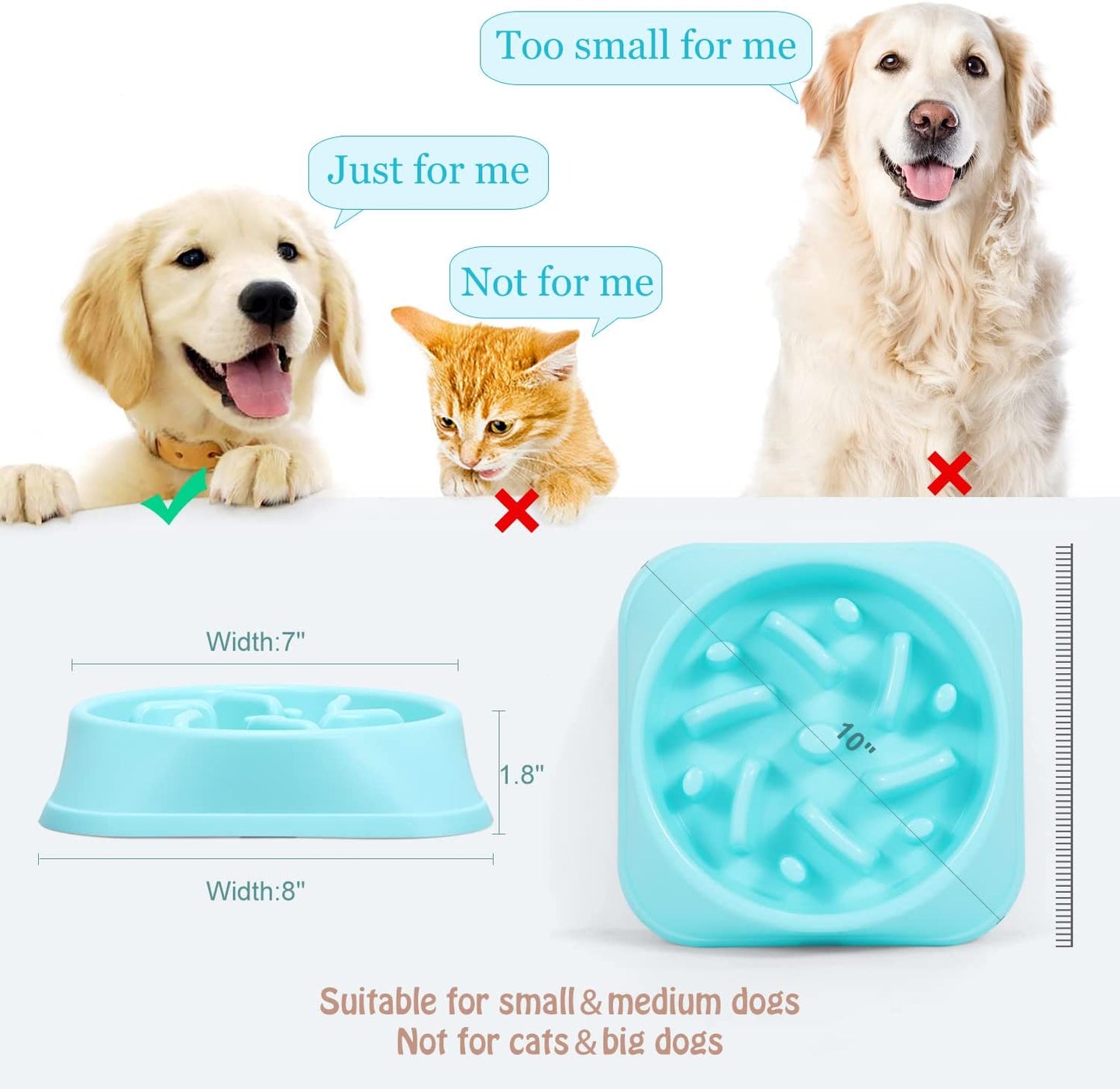 Eco-Friendly Slow Feed Dog Bowl 